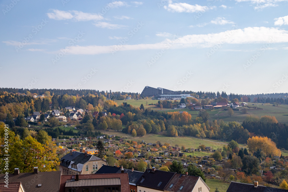 the little city Schöneck in Vogtland