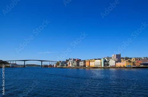 Panoramic view of the city Kristiansund, Norway © ukrolenochka