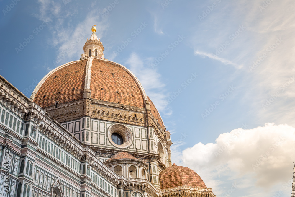 beautiful renaissance cathedral Santa Maria del Fiore in Florence