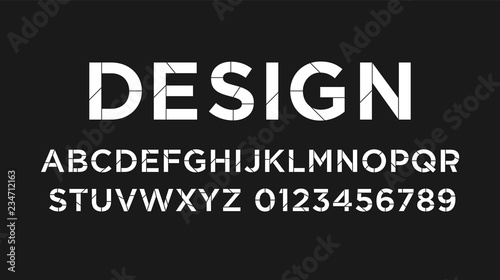 Colofrul Vector of modern abstract font and alphabet
