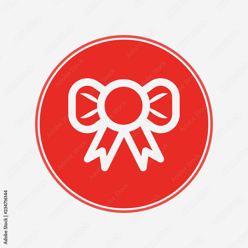 Ribbon bow vector icon sign symbol Ribbon bow vector icon sign symbol