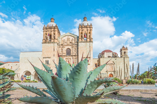 Beautiful view of Santo Domingo Old Monastery in Oaxaca, Mexico