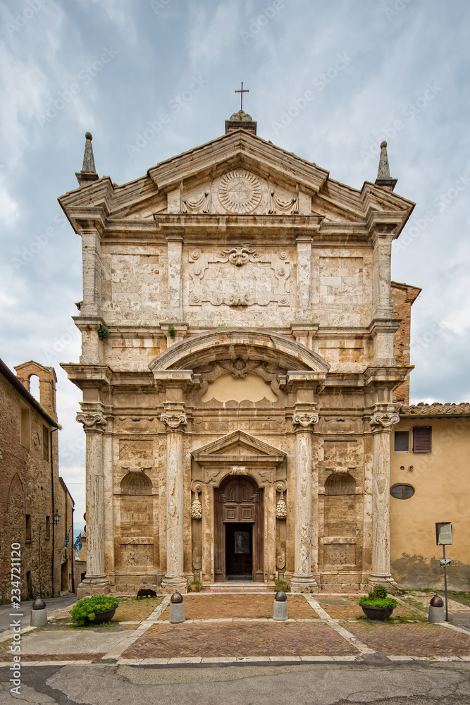 Obraz premium Santa Lucia church. The baroque church of Santa Lucia in Montepulciano, Tuscany, Italy