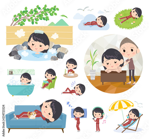 school girl Red jersey_relax