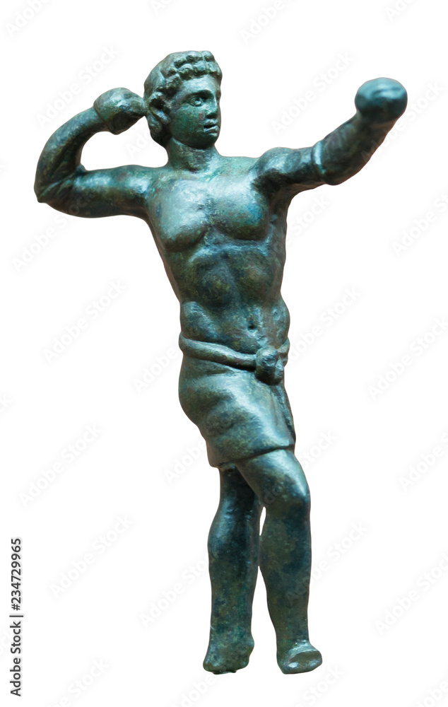 Young bower bronze statue