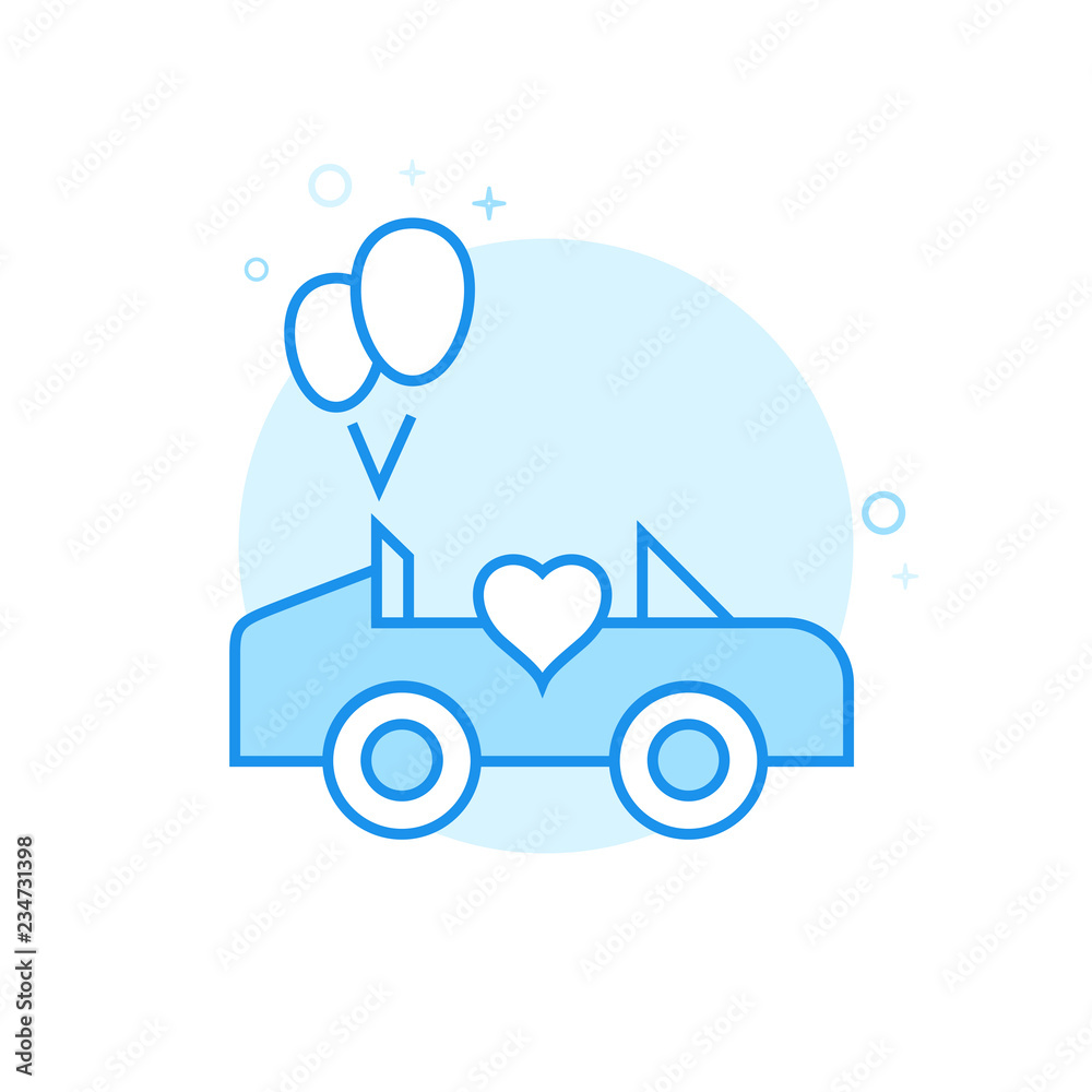 Wedding Carriage Flat Vector Icon. Wedding Car, Cabrio Symbol, Pictogram, Sign. Light Flat Style. Blue Monochrome Design. Editable Stroke. Adjust Line Weight. Design with Pixel Perfection. Wedding Carriage Flat Vector Icon. Wedding Car, Cabrio Symbol, Pictogram, Sign. Light Flat Style. Blue Monochrome Design. Editable Stroke. Adjust Line Weight. Design with Pixel Perfection.