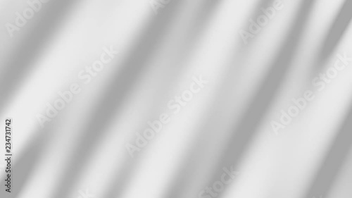 3d animation of white waving flag