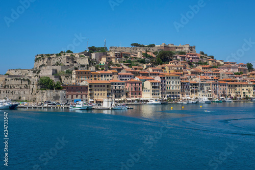 Harbour and Fortezze Medicee, Portoferraio, Elba, Tuscan Islands photo