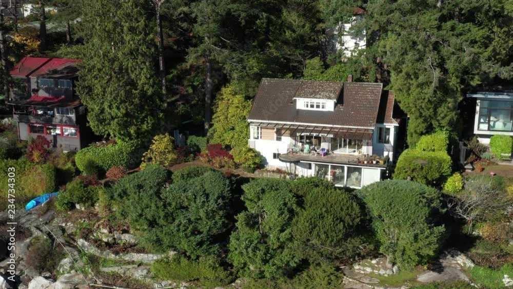 A perfect neighbourhood. Houses in suburb at Summer in the north America. Luxury houses with nice landscape. Aerial drone view. A perfect neighbourhood. Houses in suburb at Summer in the north America. Luxury houses with nice landscape. Aerial drone view.