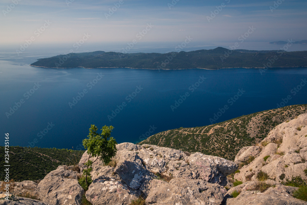 Fototapeta premium Coast of Croatia near Dubrovnik, Dalmatia, Croatia