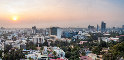 City skyline, Bangalore (Bangaluru), capital of the state of Karnataka photo