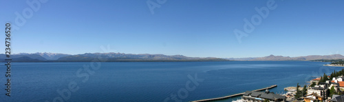 Panorama view of Nahuel Huapi Lake, close to Bariloche, Argentina © piccaya