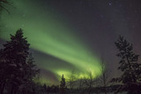 Polarlicht am Inarisee in Lappland