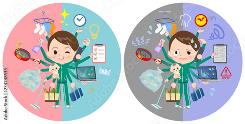 school girl Green jersey_mulch task switch