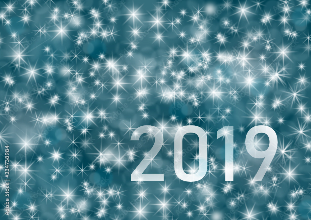 2019 sur fond étoilé 2019 sur fond étoilé