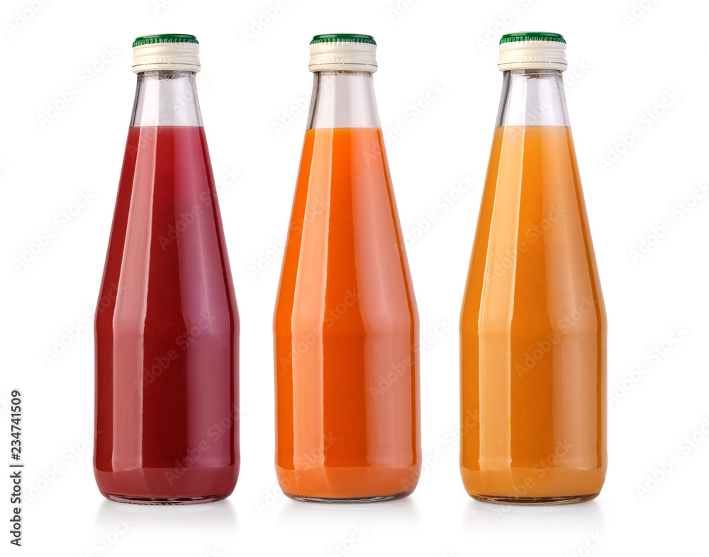 juice bottle isolated on white background juice bottle isolated on white background