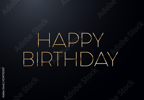 Obraz na płótnie Holiday letters with gold effects. High quality vector illustration w salonie