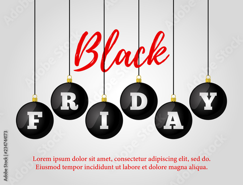 Vector black friday sale. Ad poster, banner