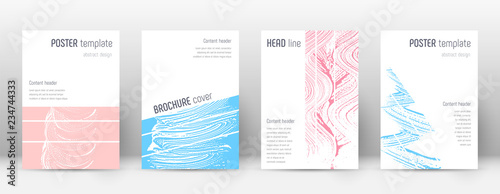 Cover page design template. Geometric brochure lay