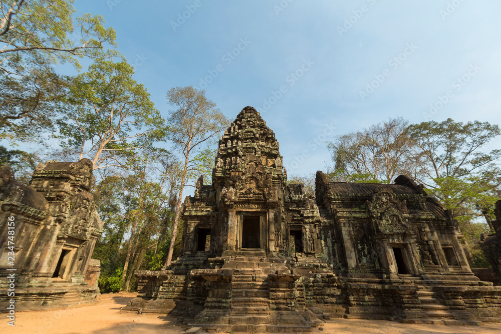 Restored Chau Say Tevoda temple near Angkor Wat, Cambodia