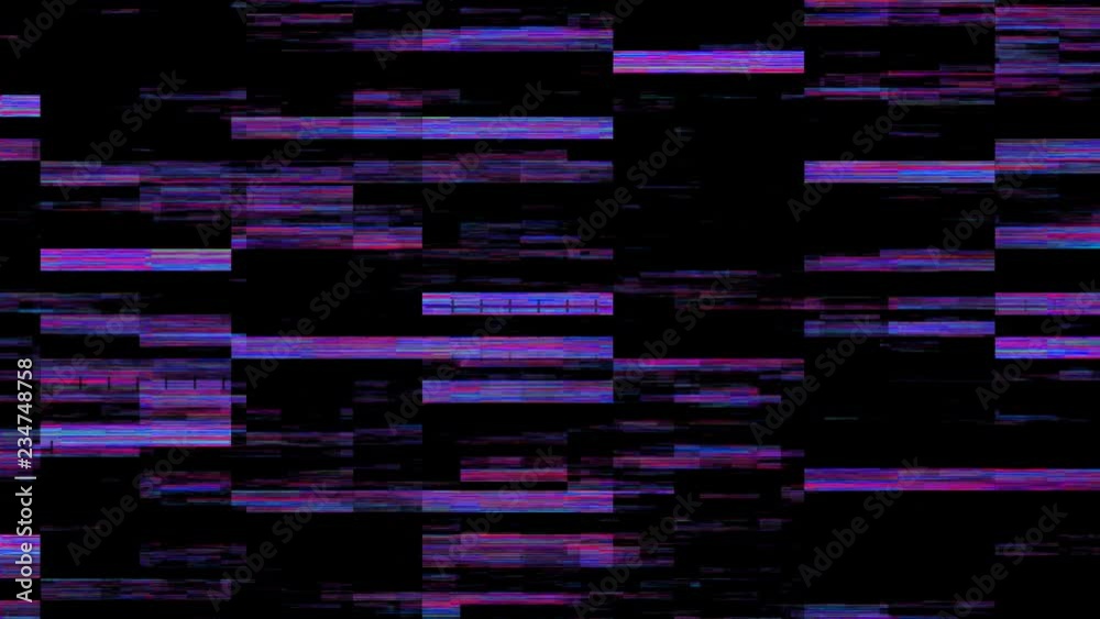 Abstract glitch effects with video noise signal damage. Looped 4K motion graphic. Abstract glitch effects with video noise signal damage. Looped 4K motion graphic.