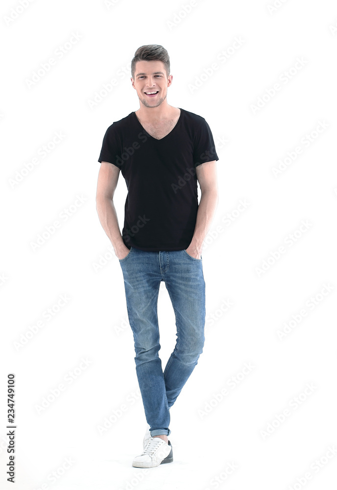 Portrait of a handsome, dark-haired guy Portrait of a handsome, dark-haired guy