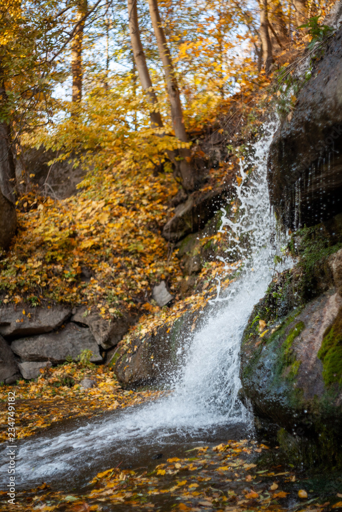 Autumn waterfall