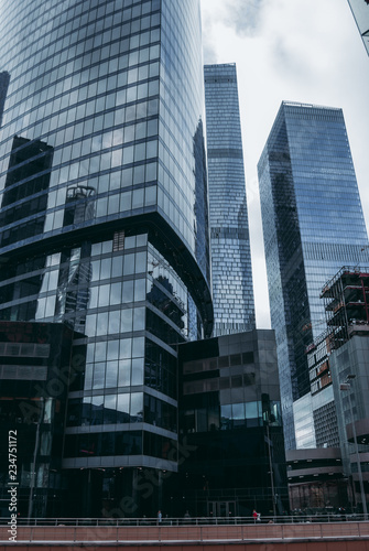 modern buildings in Moscow-City