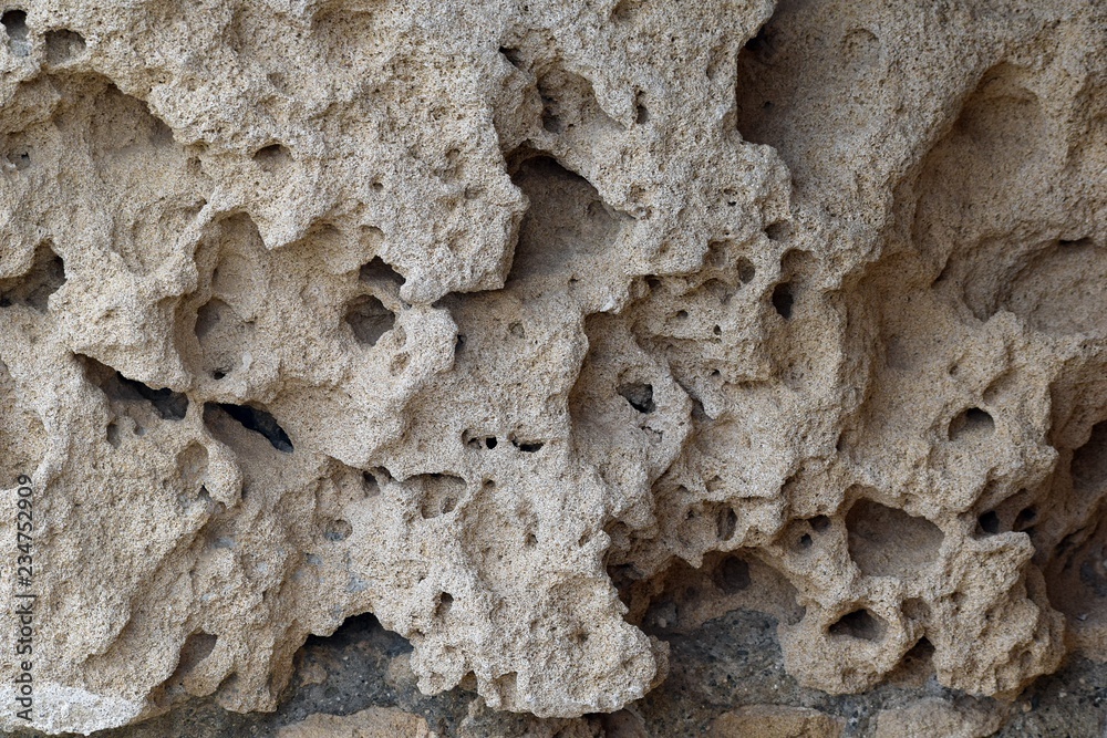 Texture ruins of an ancient castle(fragment). Kyrenia castle.The Turkish Republic Of Northern Cyprus