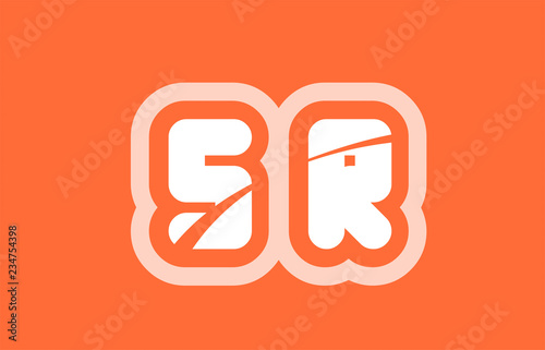 alphabet letter sr s r logo combination company icon design © dragomirescu