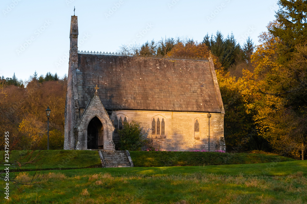 Maxwelton Church, Dumfriesshire, Southern Scotland in Autumn
