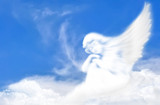 Angel of cloud in the sky