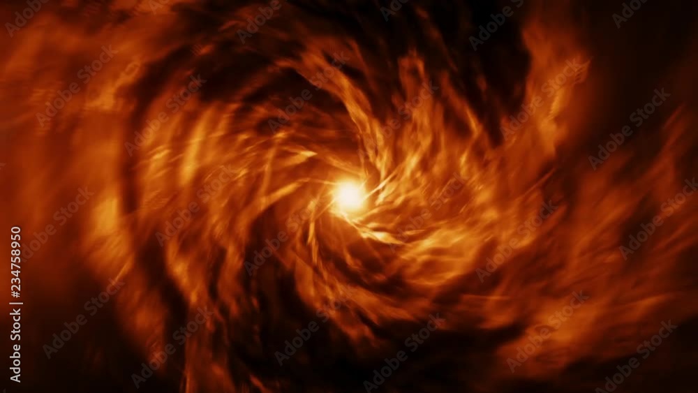  Abstract Fire  Vortex Tunnel Loopable Motion Background V1