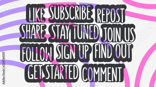Most Popular Call To Actions Blog Posts  For Vlog Video Blog Social Media Channel Vector Graphic