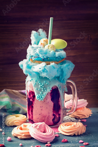 Blueberry freakshake photo