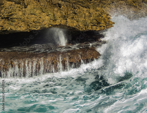 Shete Boka National park Views around the Caribbean isalnd of Curacao