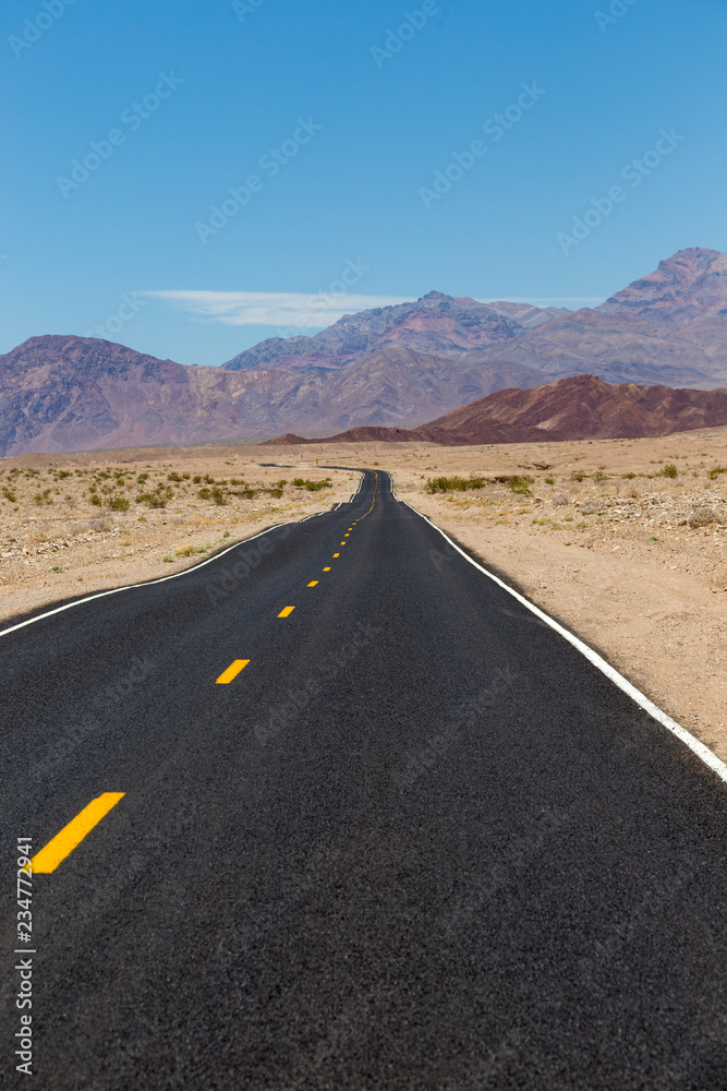 Road through Death Valley USA