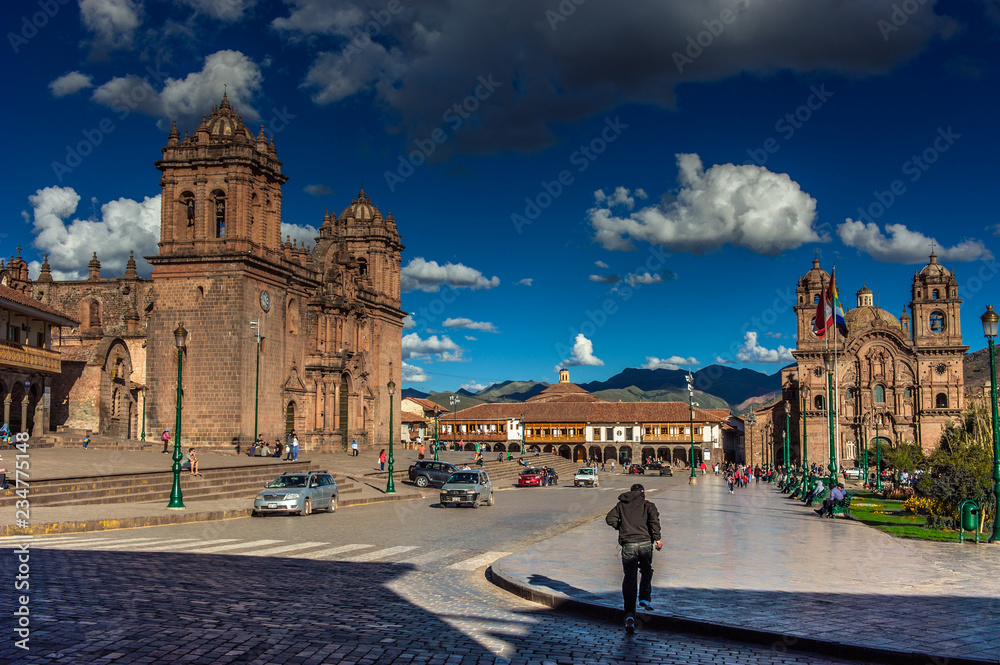 Plaza de Armas in Cusco, Peru.