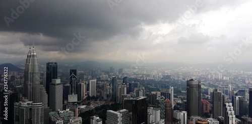Canvas Print Skyline von Kuala Lumpur - Malaysia