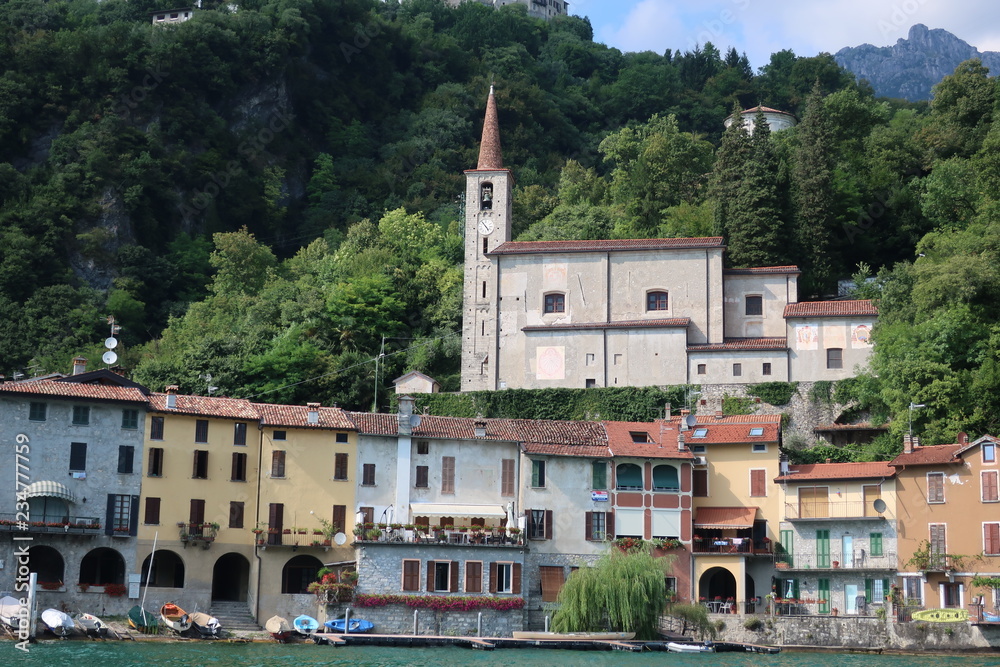 San Mamete on Lake Lugano, Italy