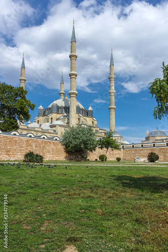 Outside view of Selimiye Mosque Built between 1569 and 1575 in city of Edirne, East Thrace, Turkey