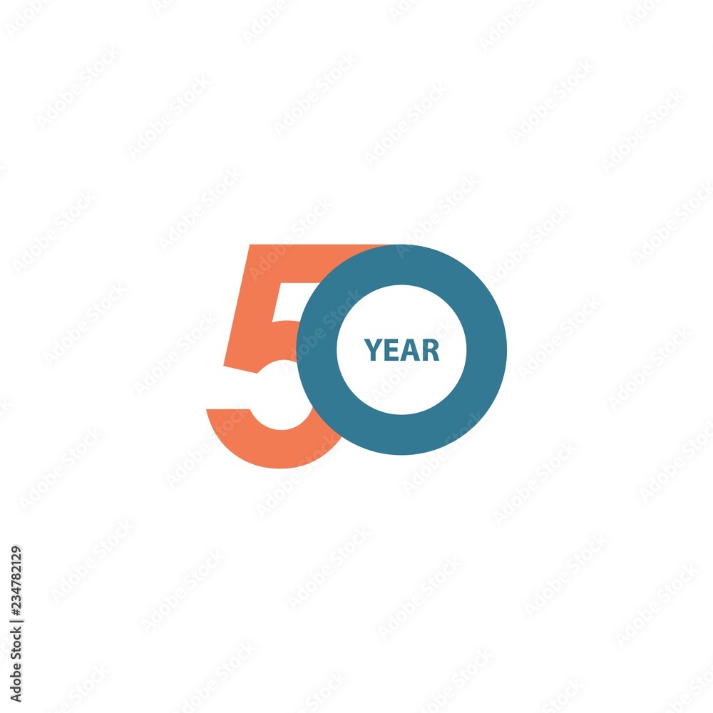 50 Year Anniversary Vector Template Design Illustration 50 Year Anniversary Vector Template Design Illustration