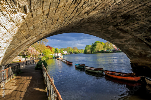 Richmond Bridge  Thames River  Richmond  London  UK