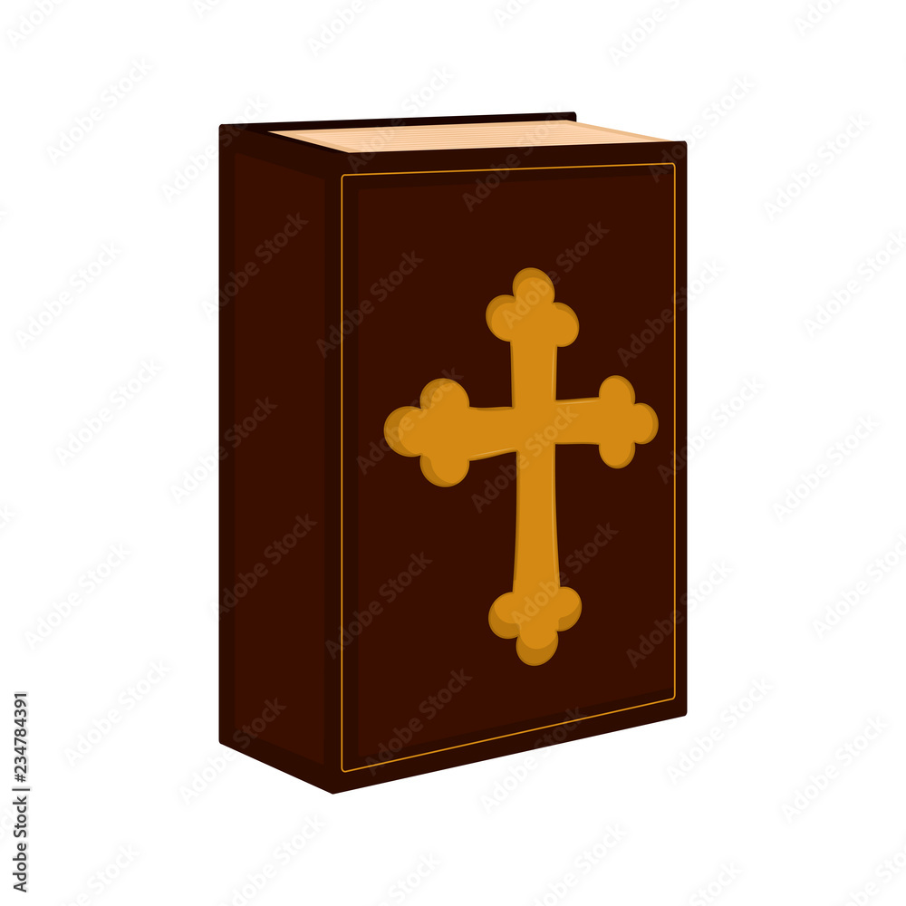 Fototapeta premium Isolated holy bible icon. Vector illustration design