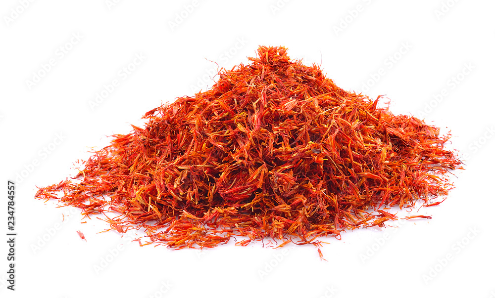 safflower on a white background safflower on a white background