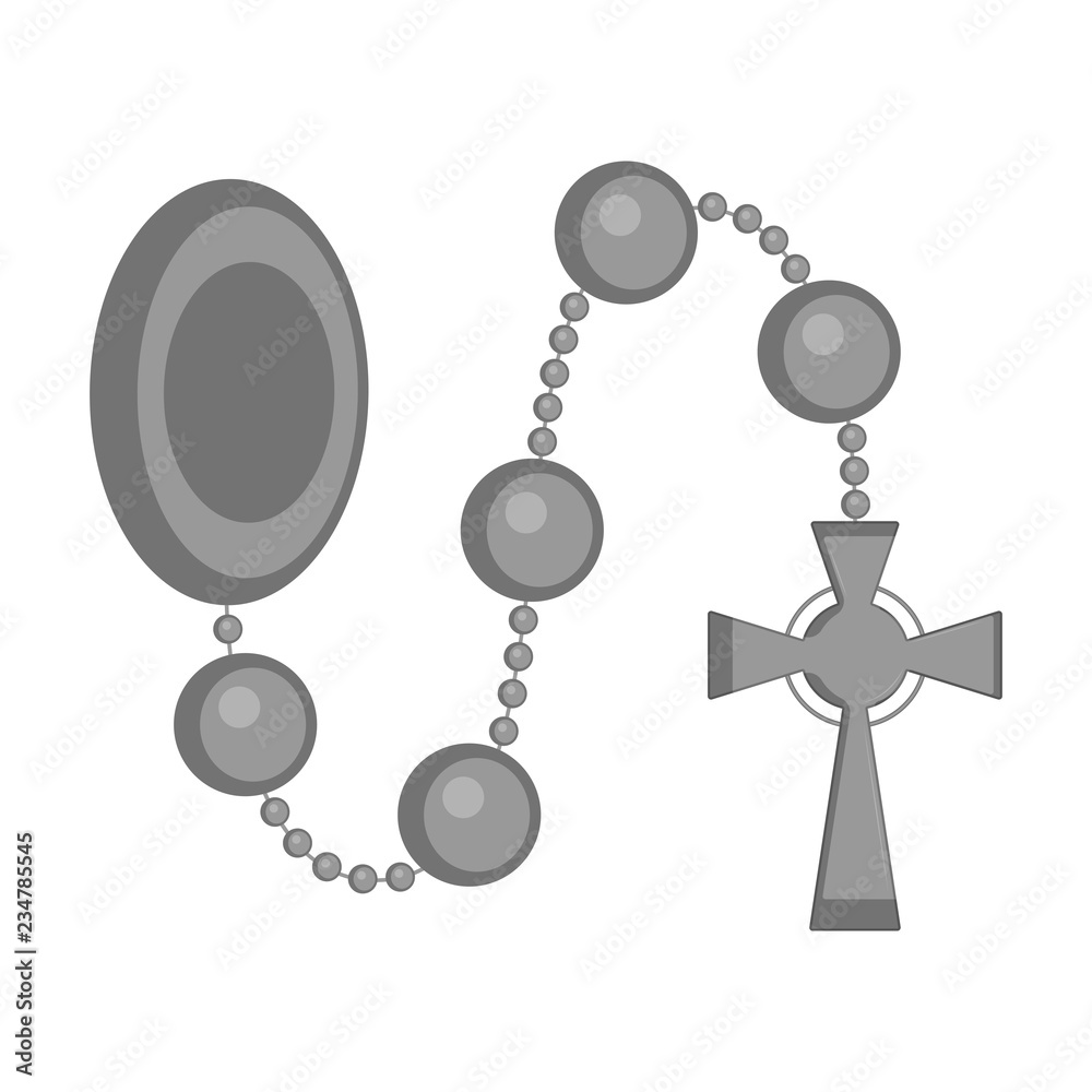 Catholic denarius icon. Rosary concept. Vector illustration design Catholic denarius icon. Rosary concept. Vector illustration design