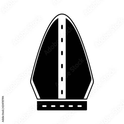 Isolated pope hat silhouette. Catholic object. Vector illustration design