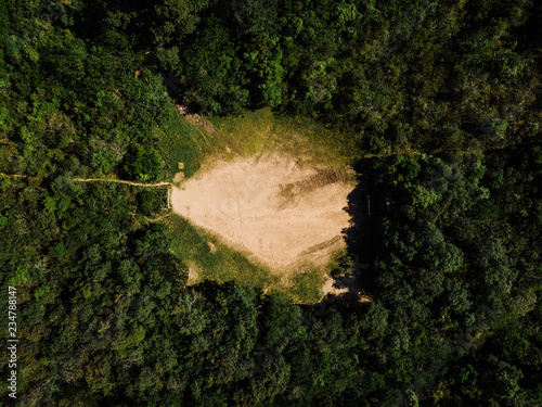 Campo de Futebol na mata