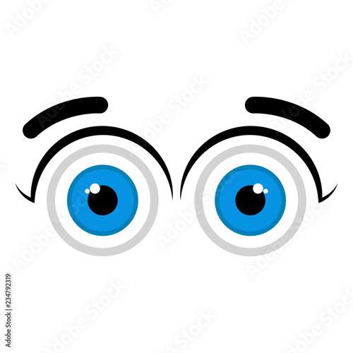 Isolated happy eyes image. Vector illustration design