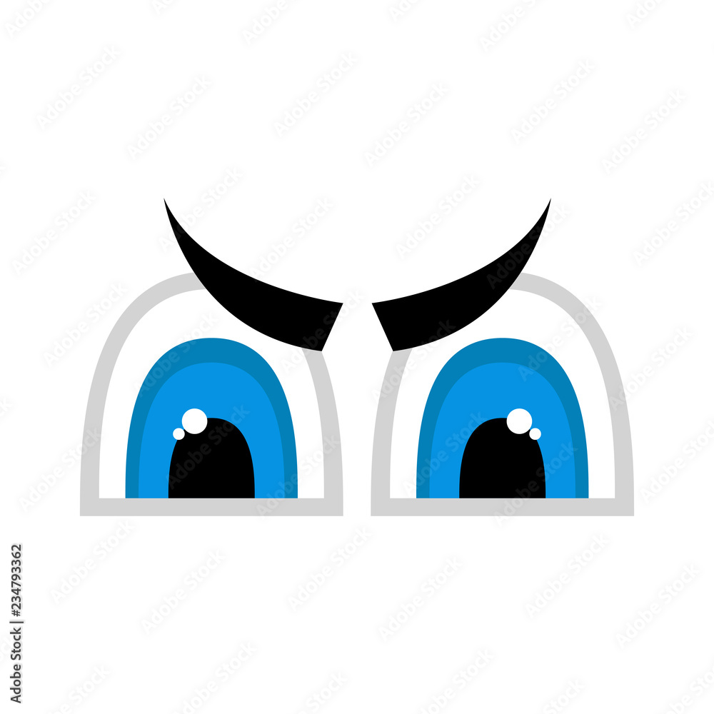 Isolated angry eyes image. Vector illustration design Isolated angry eyes image. Vector illustration design